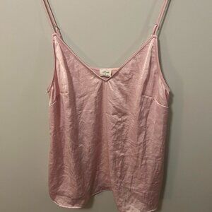 Aritzia Pink Silk Cami